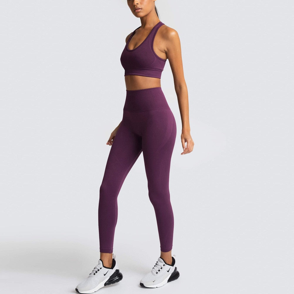 Seamless Gym Set Nylon Sportswear - GilloServ