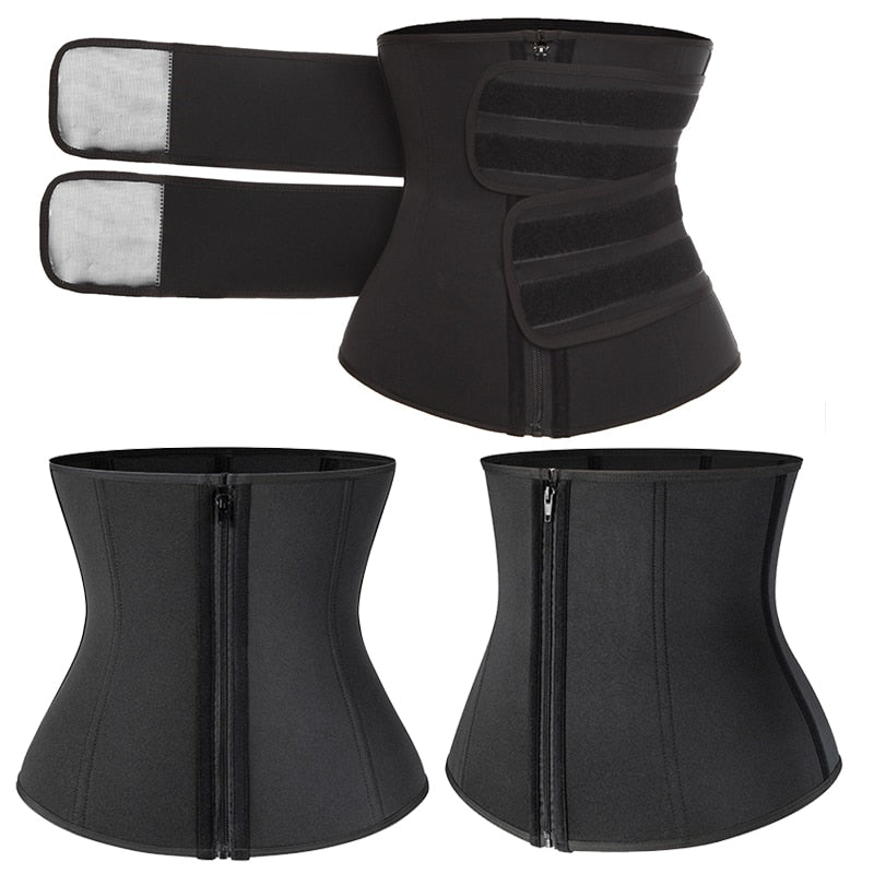 Steel Boned Waist Corset Trainer Sauna Sweat Sport Girdle - GilloServ