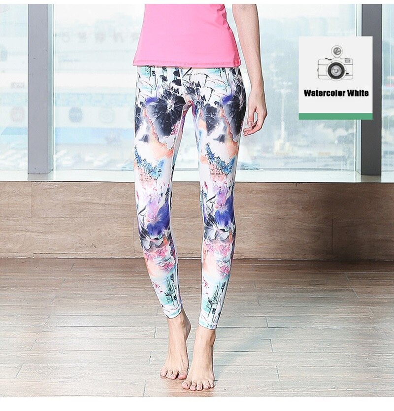 Women Fitness Yoga Pants Slim High waist Sport Leggings