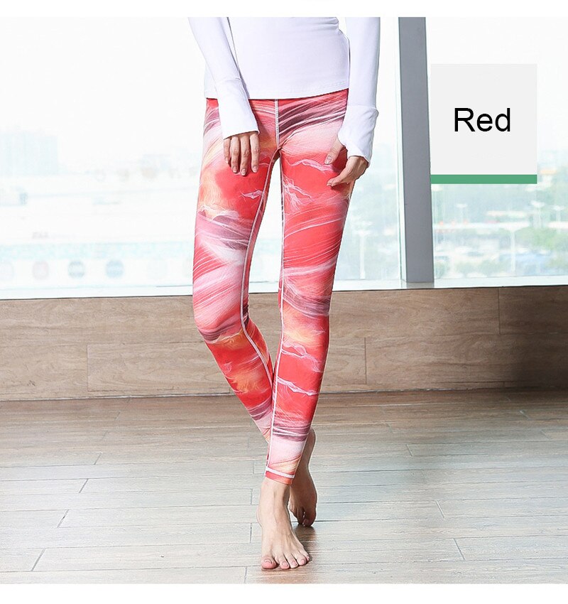 Women Fitness Yoga Pants Slim High waist Sport Leggings