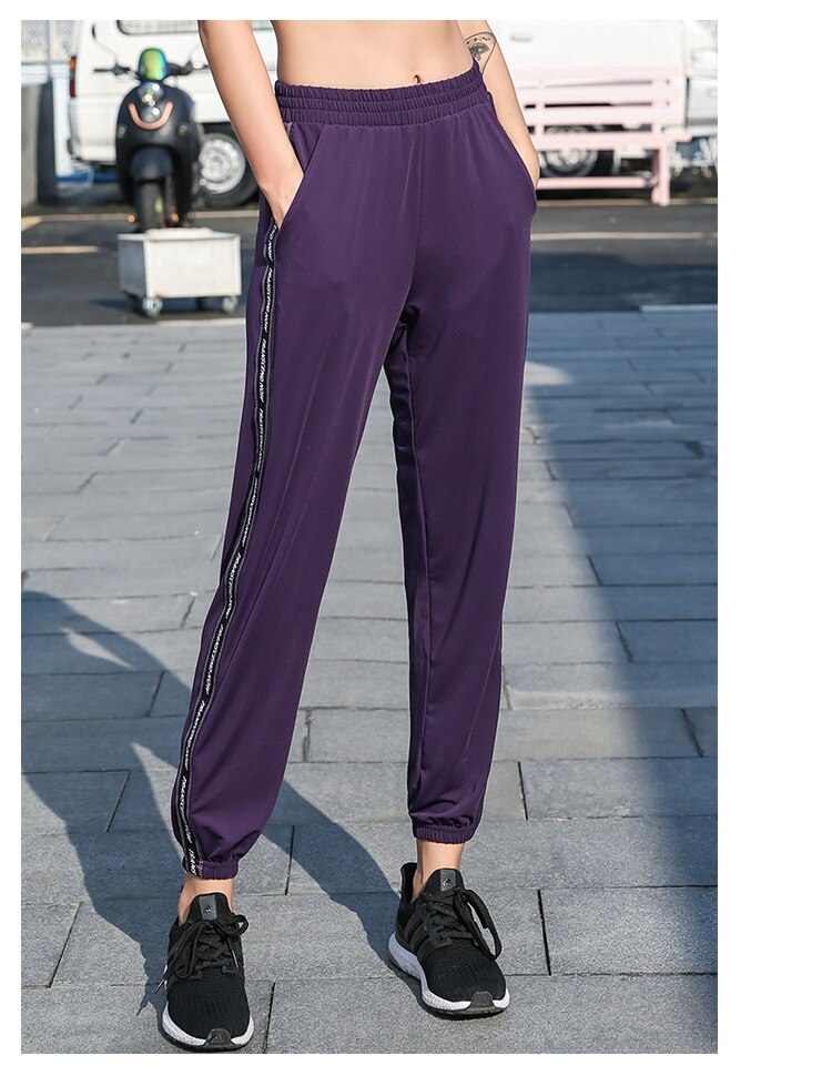 Sport Pants Women Loose Long Gym Elastic Walking Pantalon