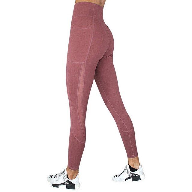 Full Length Workout Leggings Women High Waist Pockets - GilloServ