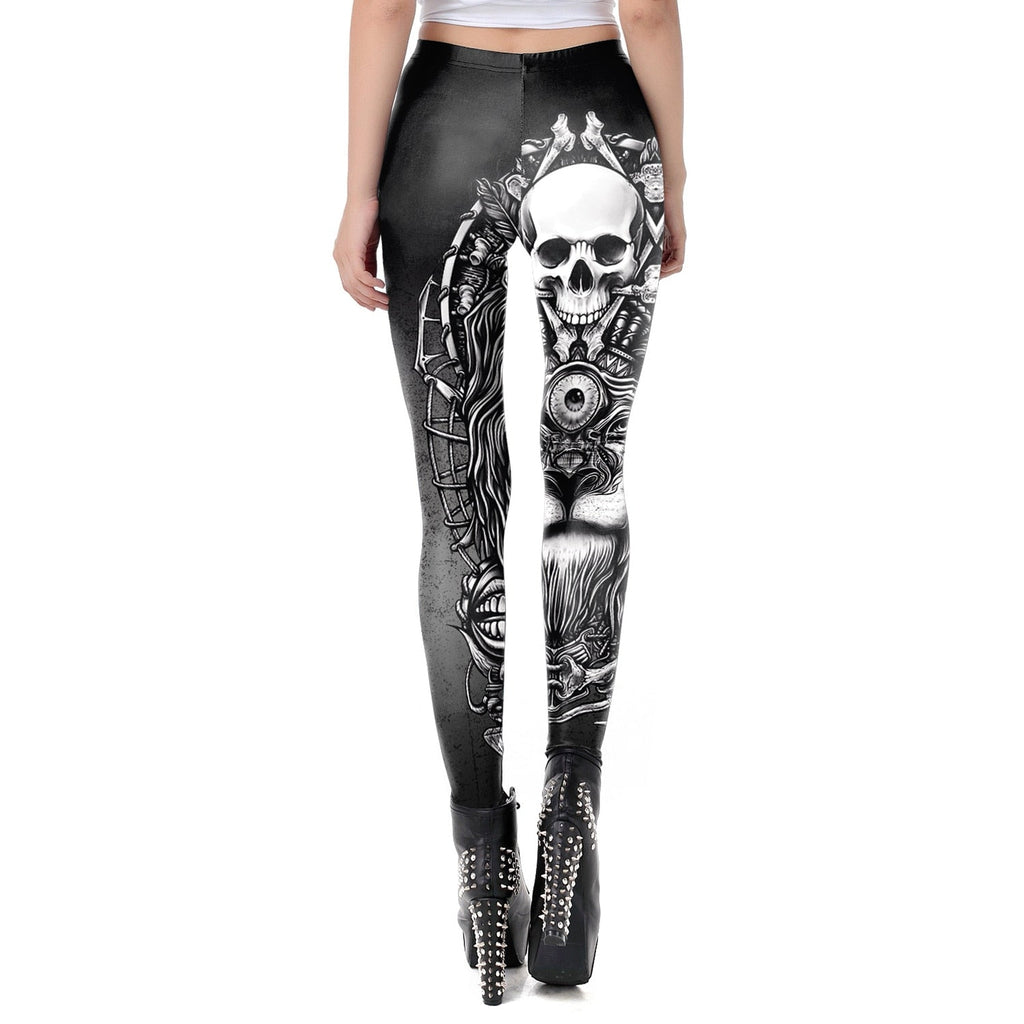 Skull Punk Women Legging - GilloServ