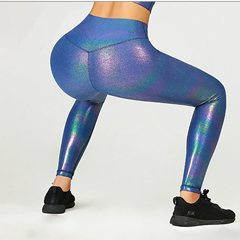 GOLD STAMPING Stretchy Fitness Workout Gym Leggings - GilloServ