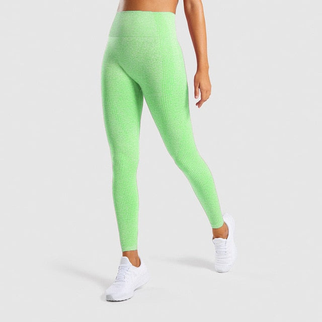 Solid High Waist Energy Seamless Yoga Leggings - GilloServ
