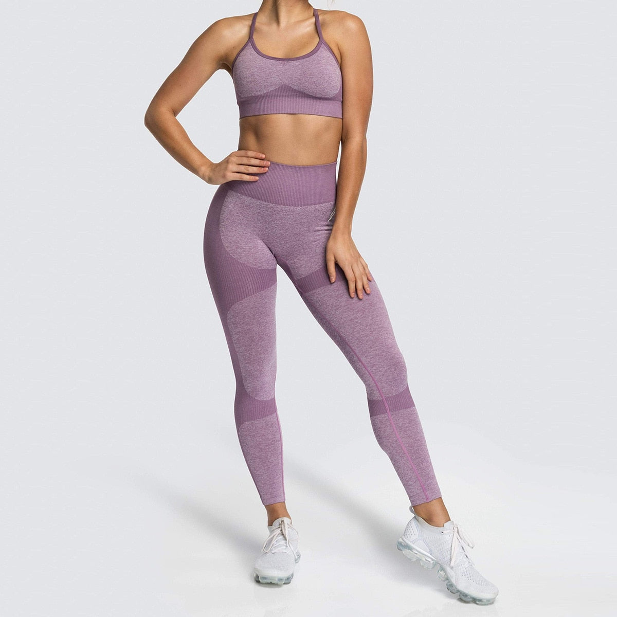 Lycra Seamless Yoga Set Women Fitness - GilloServ