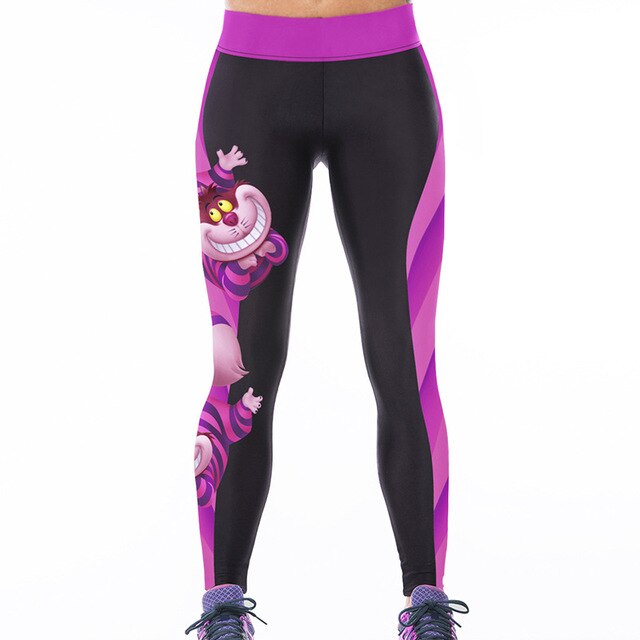 Women's 3D Cartoon Cat Digital Printed Sports Yoga Gym Pants - GilloServ