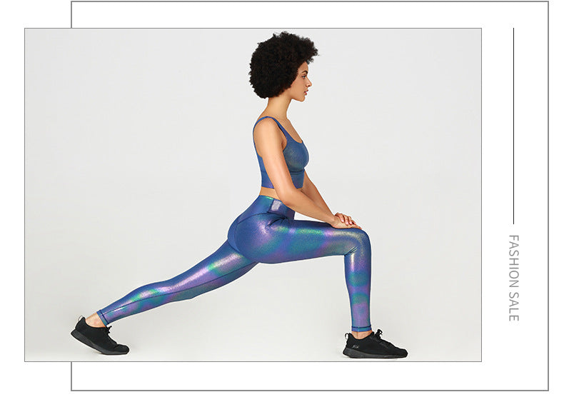 GOLD STAMPING Stretchy Fitness Workout Gym Leggings - GilloServ