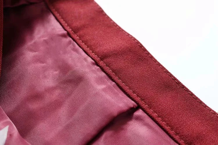 Women Pleated Tennis Skort with Side Lace Up