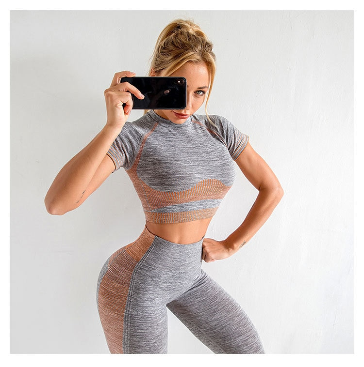 Yoga set Women Gym Clothes Seamless Fitness Sportswear - GilloServ