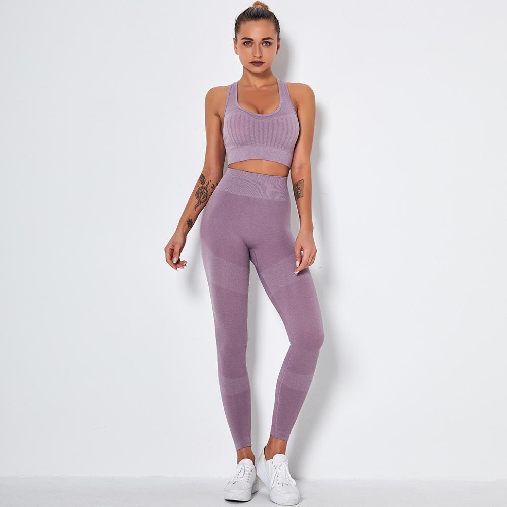 Seamless Yoga Fitness Set Women Sportswear - GilloServ