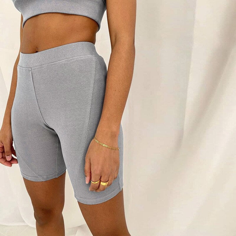 Seamless Ribbing Yoga Sets Women Gym Clothes - GilloServ