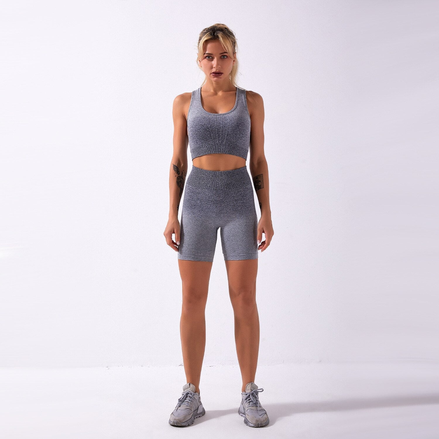 Sportswear Yoga Shorts Set Women GYM Clothing - GilloServ