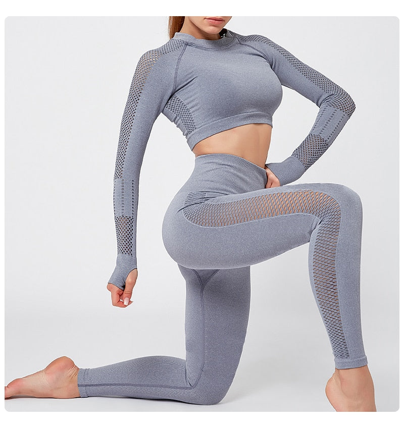 Seamless Sportswear Yoga Set Gym Fitness Tracksuit