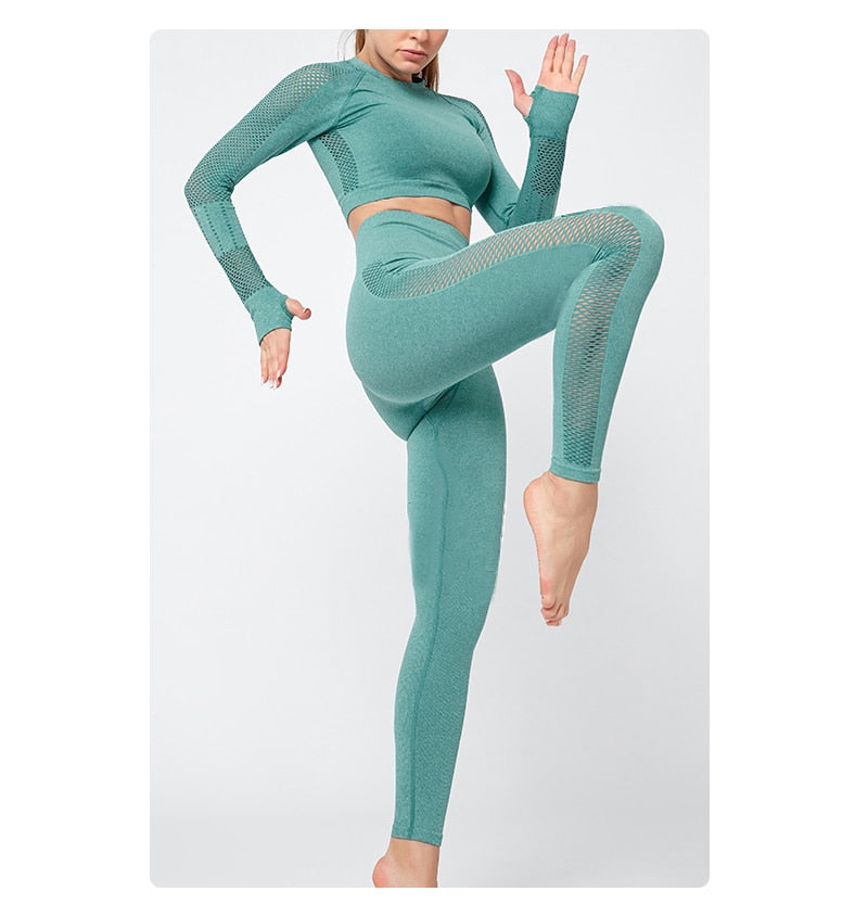 Seamless Sportswear Yoga Set Gym Fitness Tracksuit