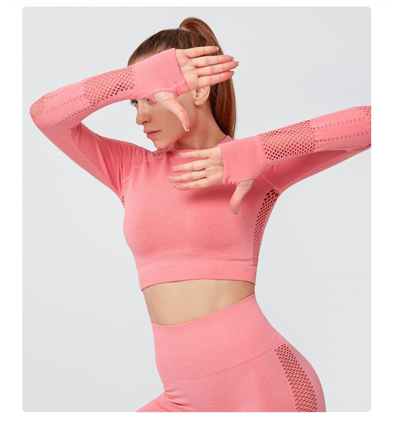 Seamless Sportswear Yoga Set Gym Fitness Tracksuit