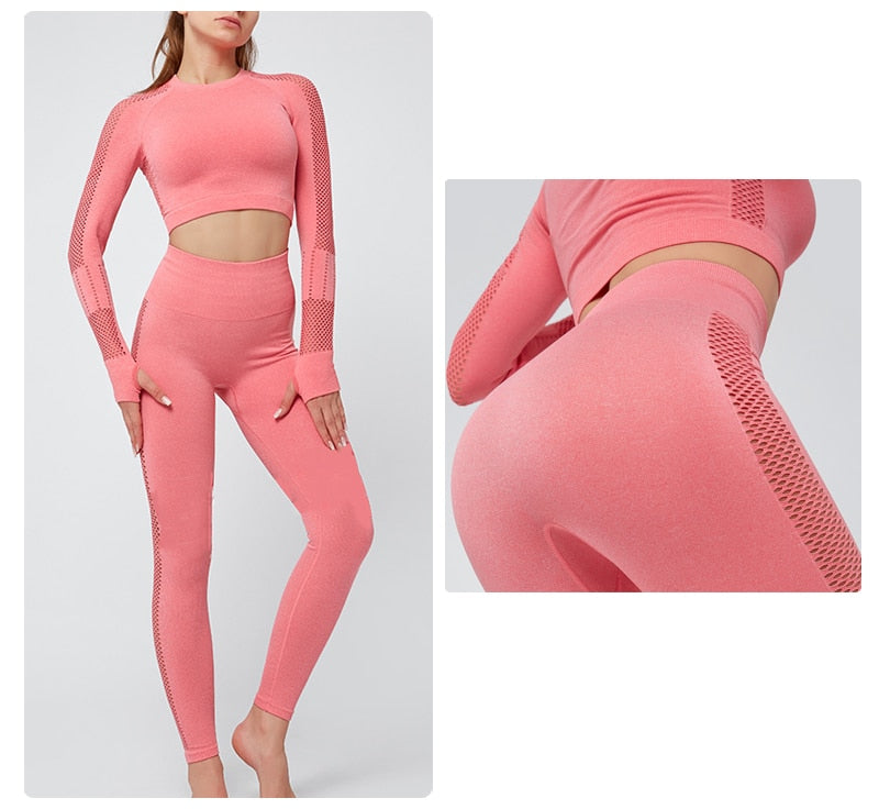 Seamless Sportswear Yoga Set Gym Fitness Tracksuit