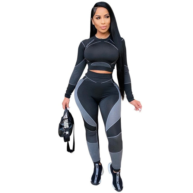 Seamless Sportswear Yoga 2 PCS Set Women GYM Clothes - GilloServ