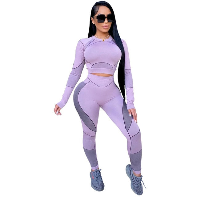 Seamless Sportswear Yoga 2 PCS Set Women GYM Clothes - GilloServ