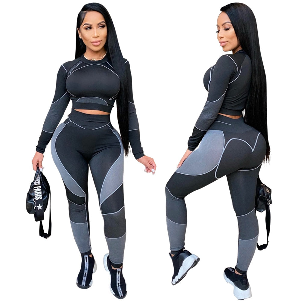 Seamless Sportswear Yoga 2 PCS Set Women GYM Clothes - GilloServ