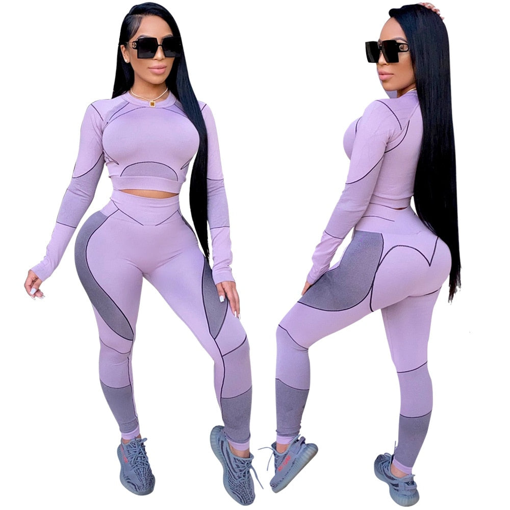 Seamless Sportswear Yoga 2 PCS Set Women GYM Clothes - GilloServ