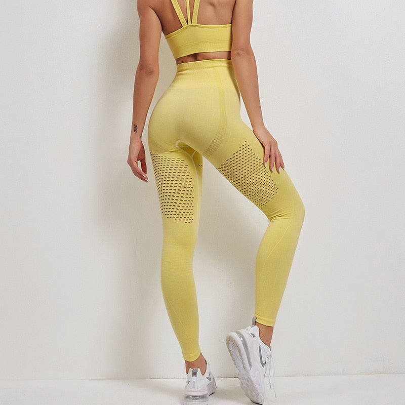 Women Seamless Yoga Set Gym Clothes - GilloServ