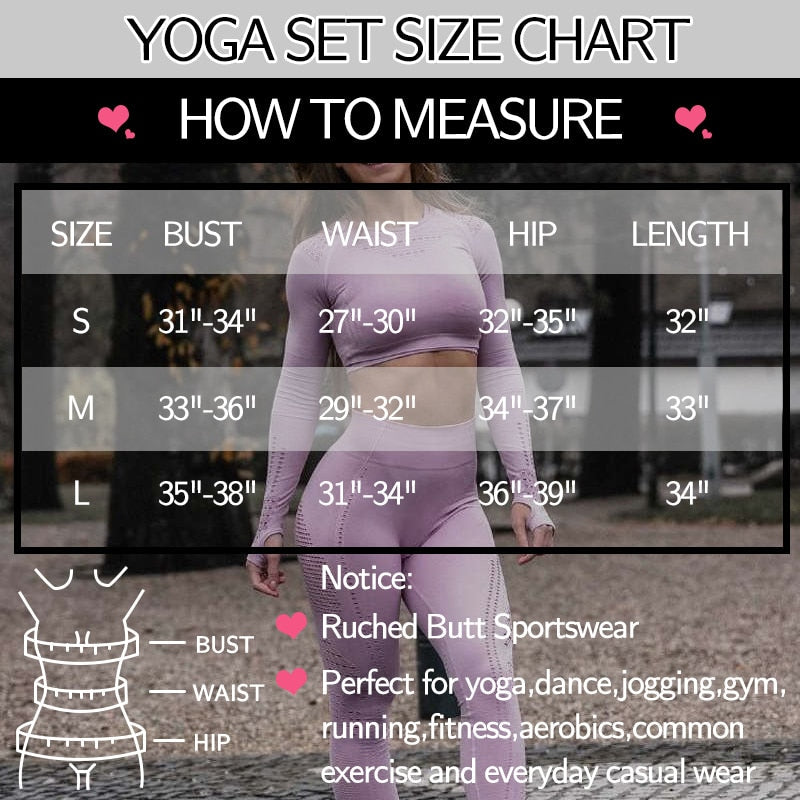 2pcs Yoga Set Women Long Sleeve Shirts - GilloServ