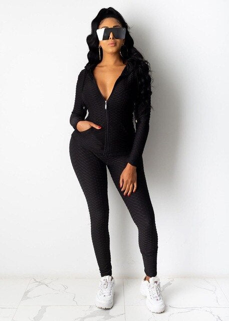 Sportswear Jacquard Hooded Set Gym Fitness Tracksuit