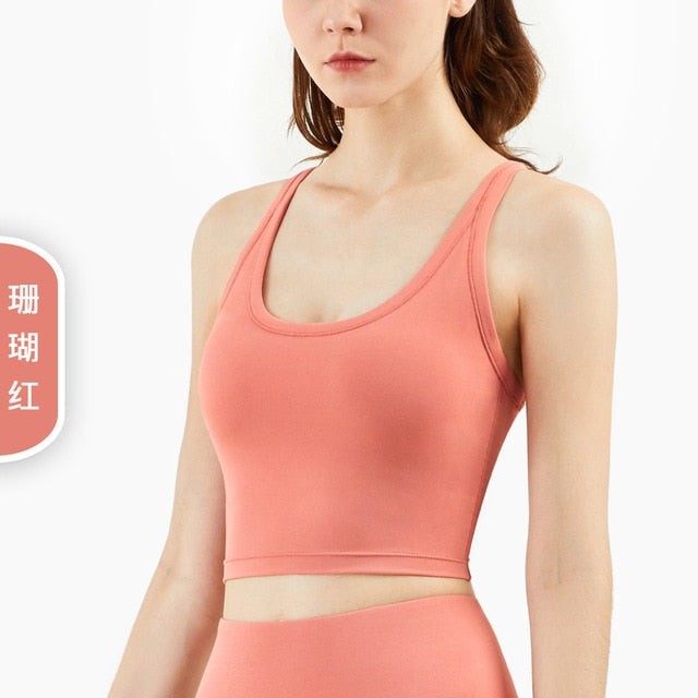 Solid Seamless Vest Top Energy Yoga - GilloServ