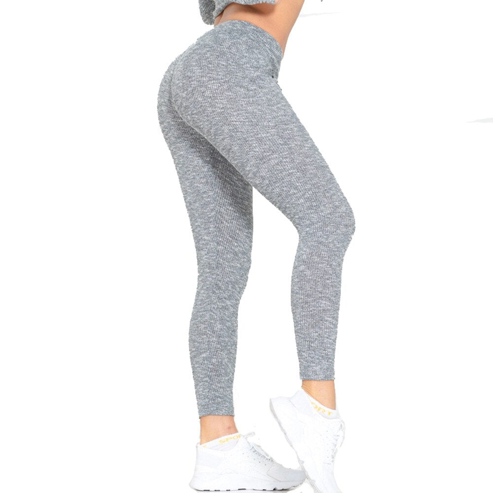 Gym Yoga Leggings Drawstring High Elastic Slim Pants - GilloServ