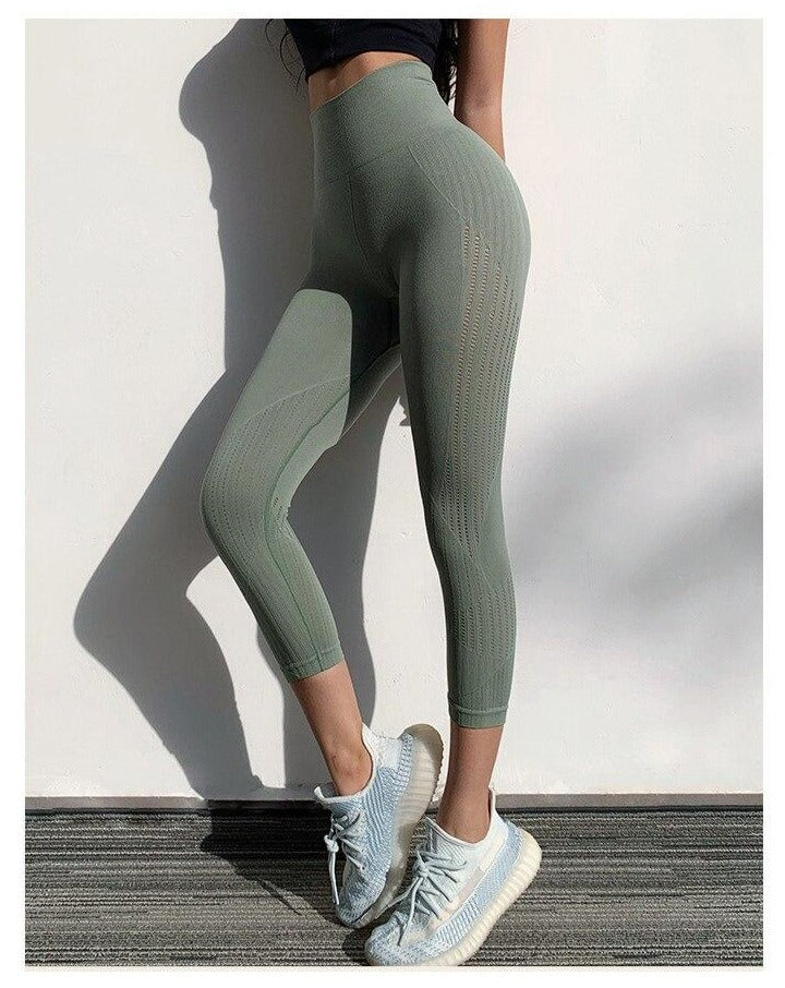 Seamless Gym Yoga Leggings Hips Lifting - GilloServ