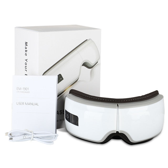 Smart Electric Eye Massager Hot Compress Massage Glasses Vibration Eyes Massage Care
