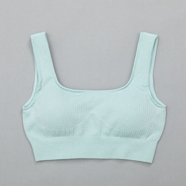 High Waist Sports Bra+ Legging Gym Clothing Seamless Fitness