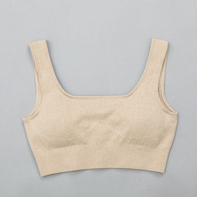 High Waist Sports Bra+ Legging Gym Clothing Seamless Fitness