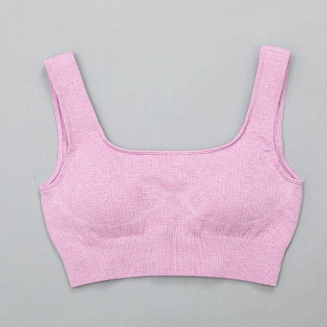 High Waist Sports Bra+ Legging Gym Clothing Seamless Fitness