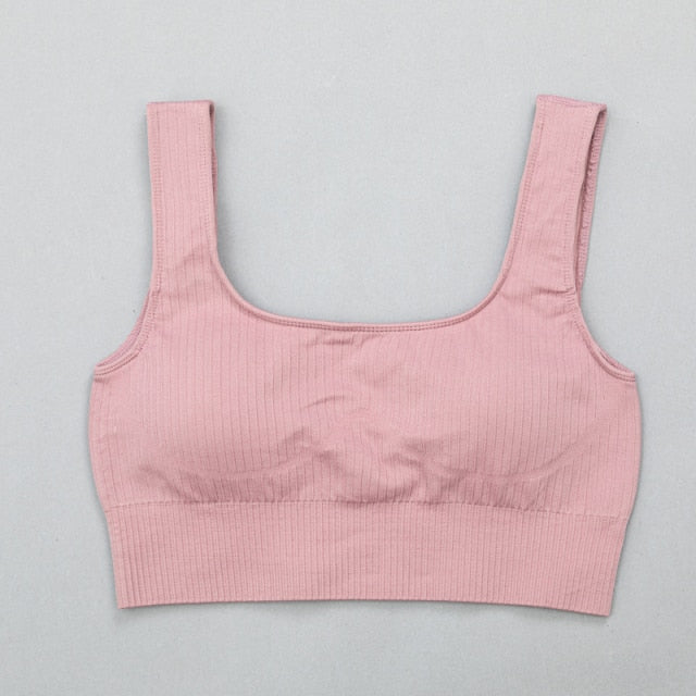 High Waist Sports Bra+ Legging Gym Clothing Seamless Fitness