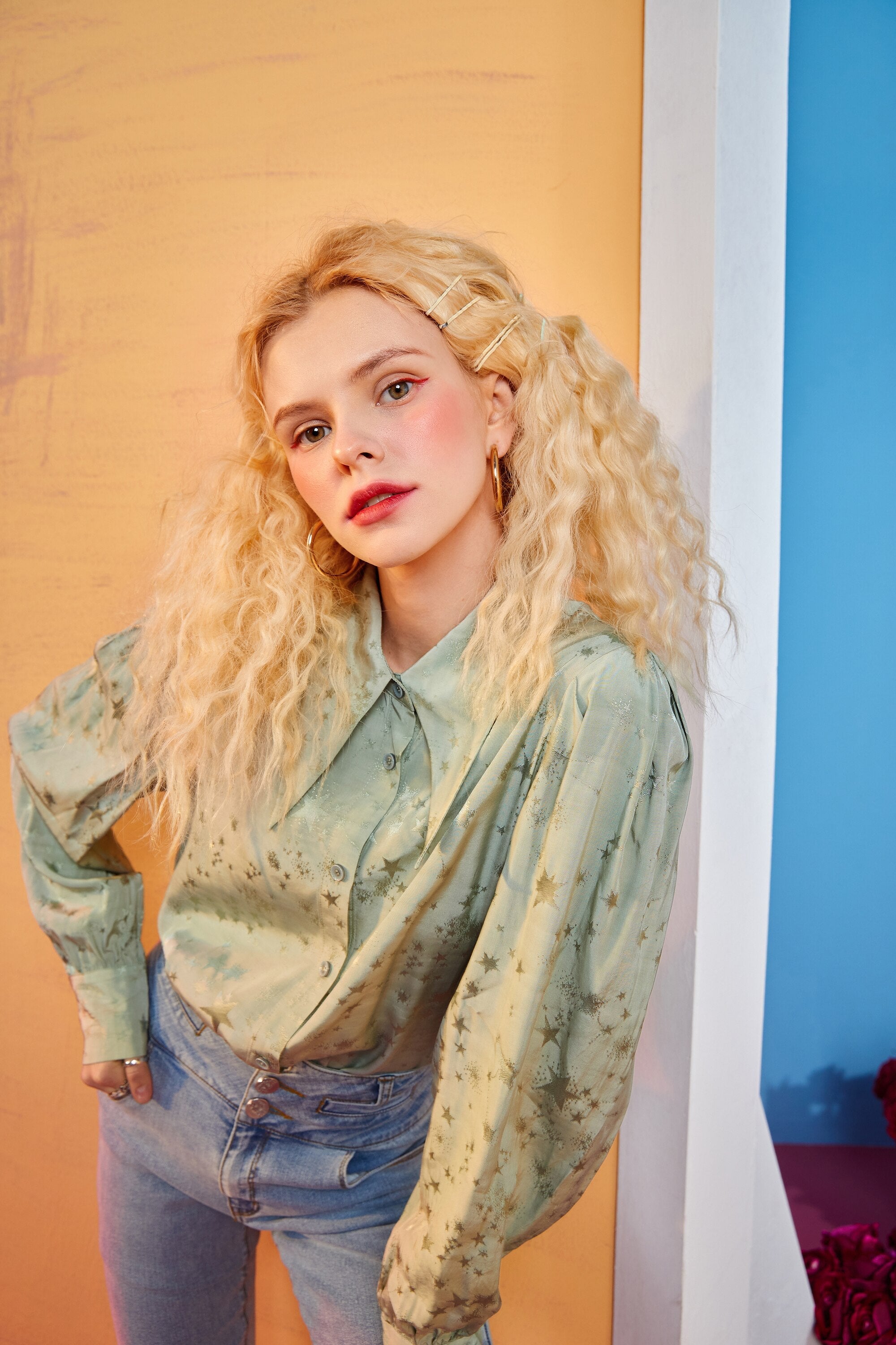 Solid Pure Single Breasted Casual Shirt