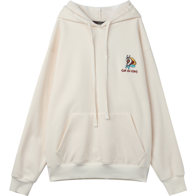 High Quality King Embroidery Casual Oversize Hoodies Sweatshirt