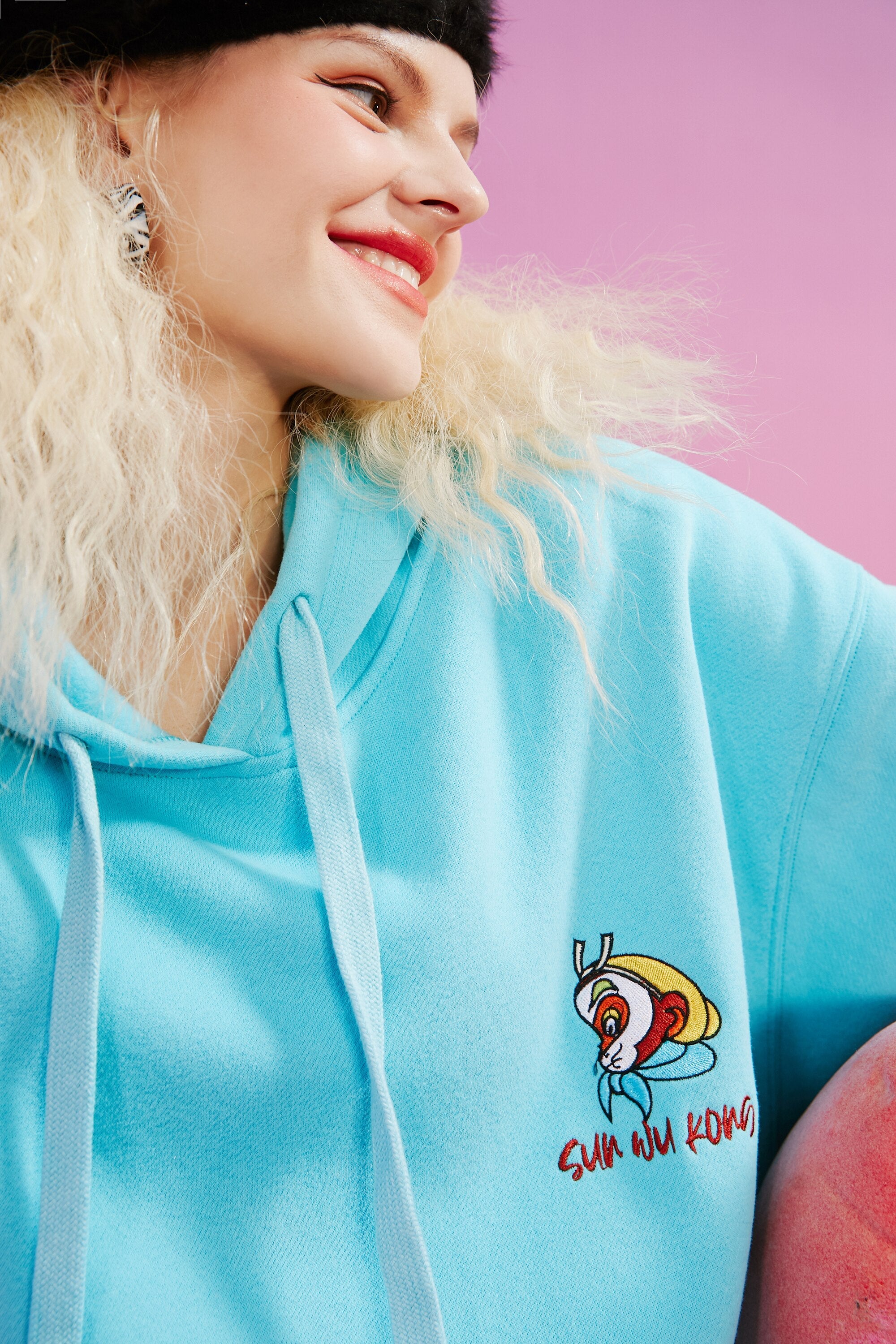 High Quality King Embroidery Casual Oversize Hoodies Sweatshirt