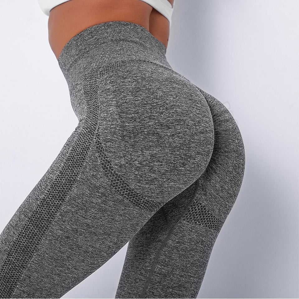 Yoga Pants Hip Push Up Sports Seamless Gym Leggings - GilloServ