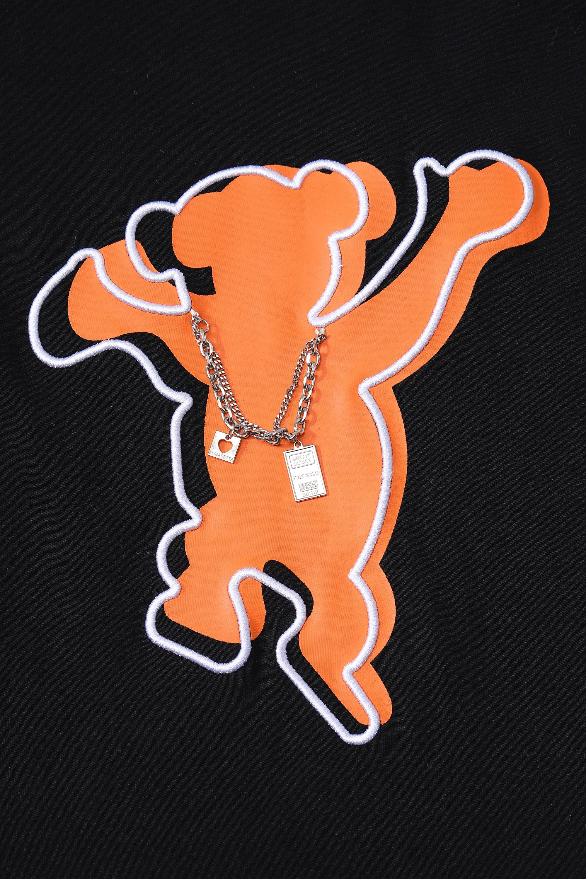 Bear Print Casual Pullover T-Shirts Women