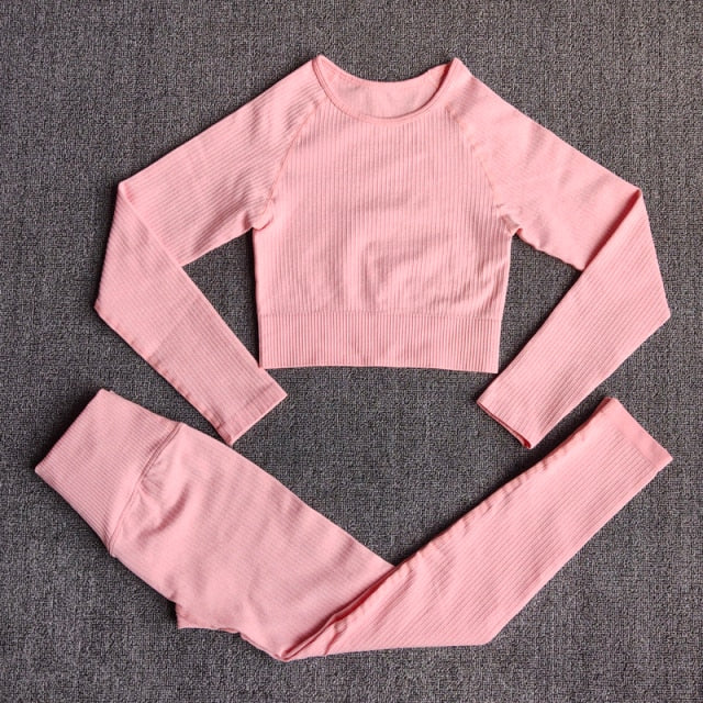 Yoga Set Seamless Women & #39;s Sportswear - GilloServ