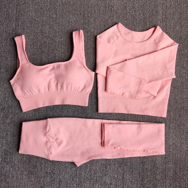 Yoga Set Seamless Women & #39;s Sportswear - GilloServ