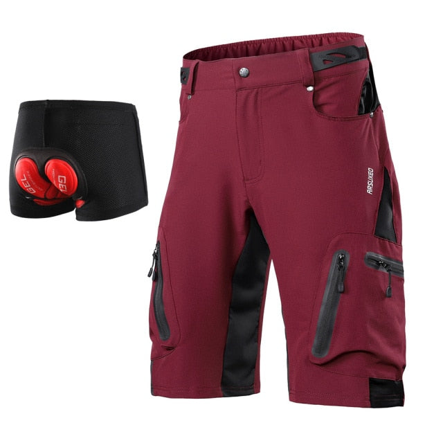 Men Outdoor Sports Cycling Shorts MTB Downhill Trousers Mountain Bike Bicycle Shorts Water Resistant Loose Fit - GilloServ