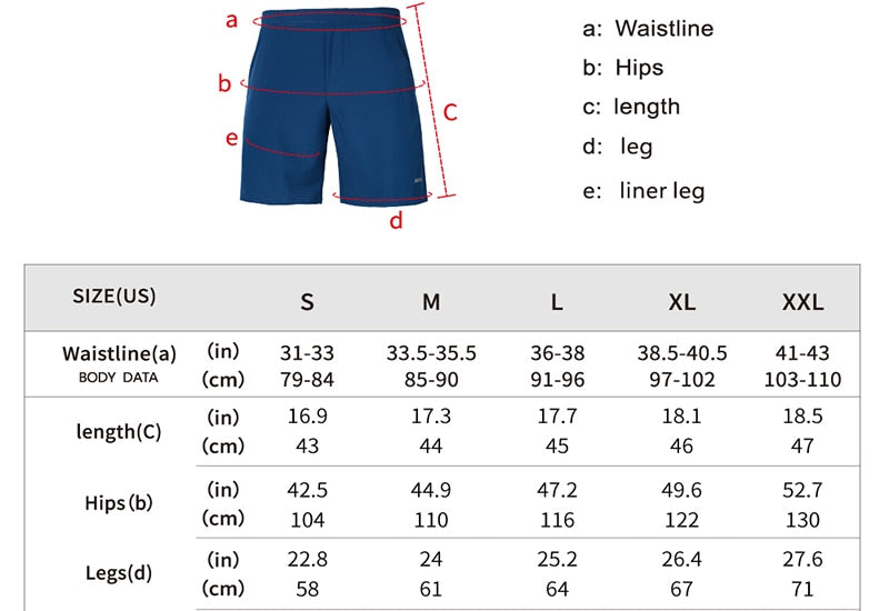 Men 7 Inch Running Shorts 2 in 1 Quick Dry Active Training Exercise Jogging Sports Shorts Gym Shorts With Pocket - GilloServ