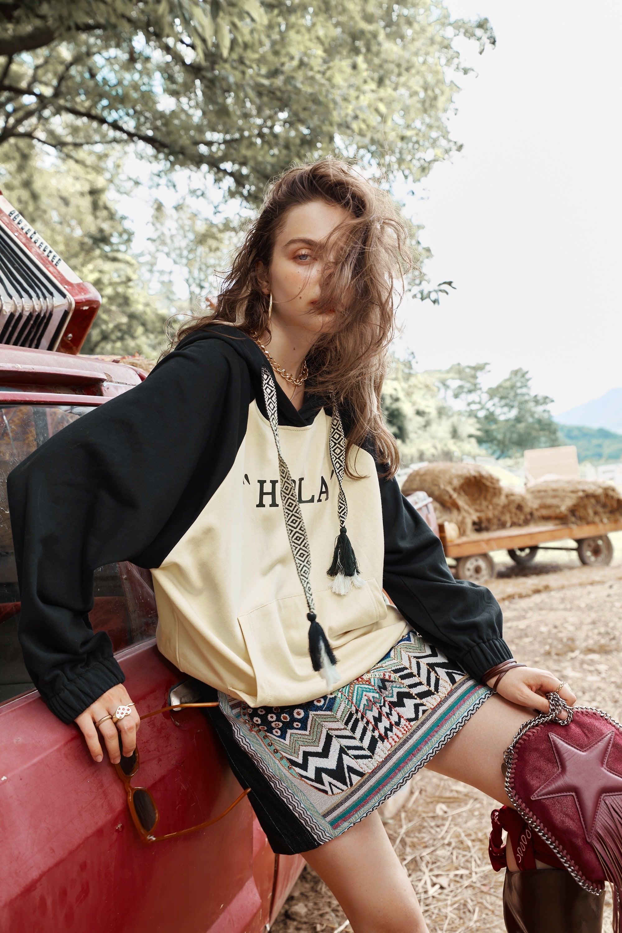 Print Casual Hoodies Sweatshirt Women top