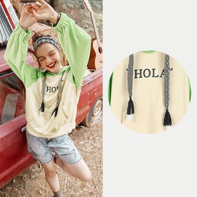 Print Casual Hoodies Sweatshirt Women top