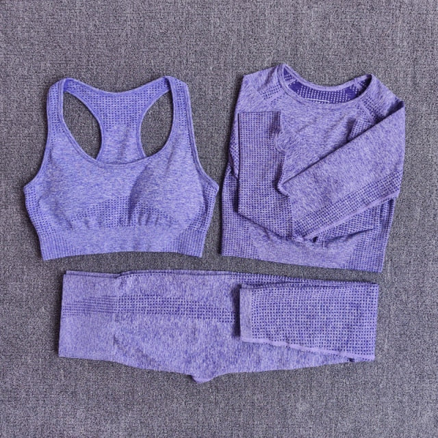 2/3/5PCS Seamless Women Yoga Set - GilloServ