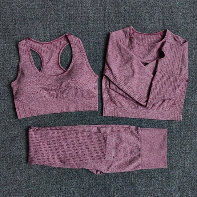 2/3/5PCS Seamless Women Yoga Set - GilloServ
