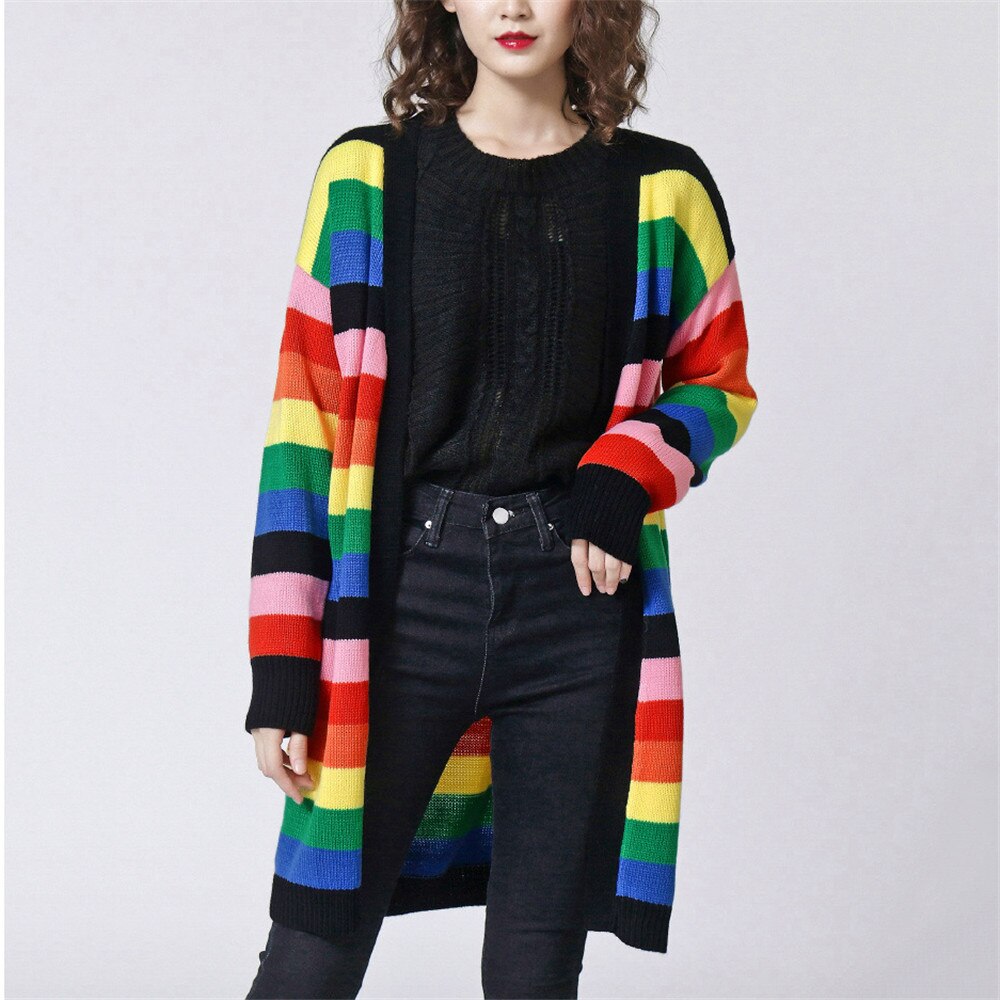 Oversized Cardigan Long Knitted Sweater Tops